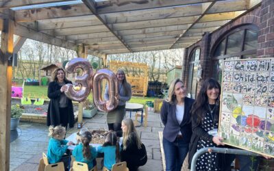 Charity nursery which faced closure now celebrates milestone by raising thousands of pounds for local cause